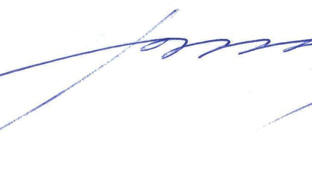Szondi György aláírása