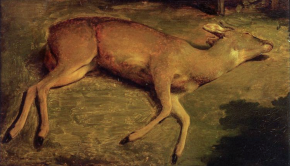 Biche_morte_by_Courbet