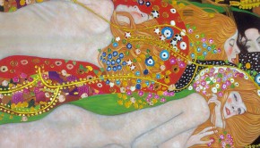 Water-Serpents-II-by-Gustav-Klimt-Painting-hand-painted