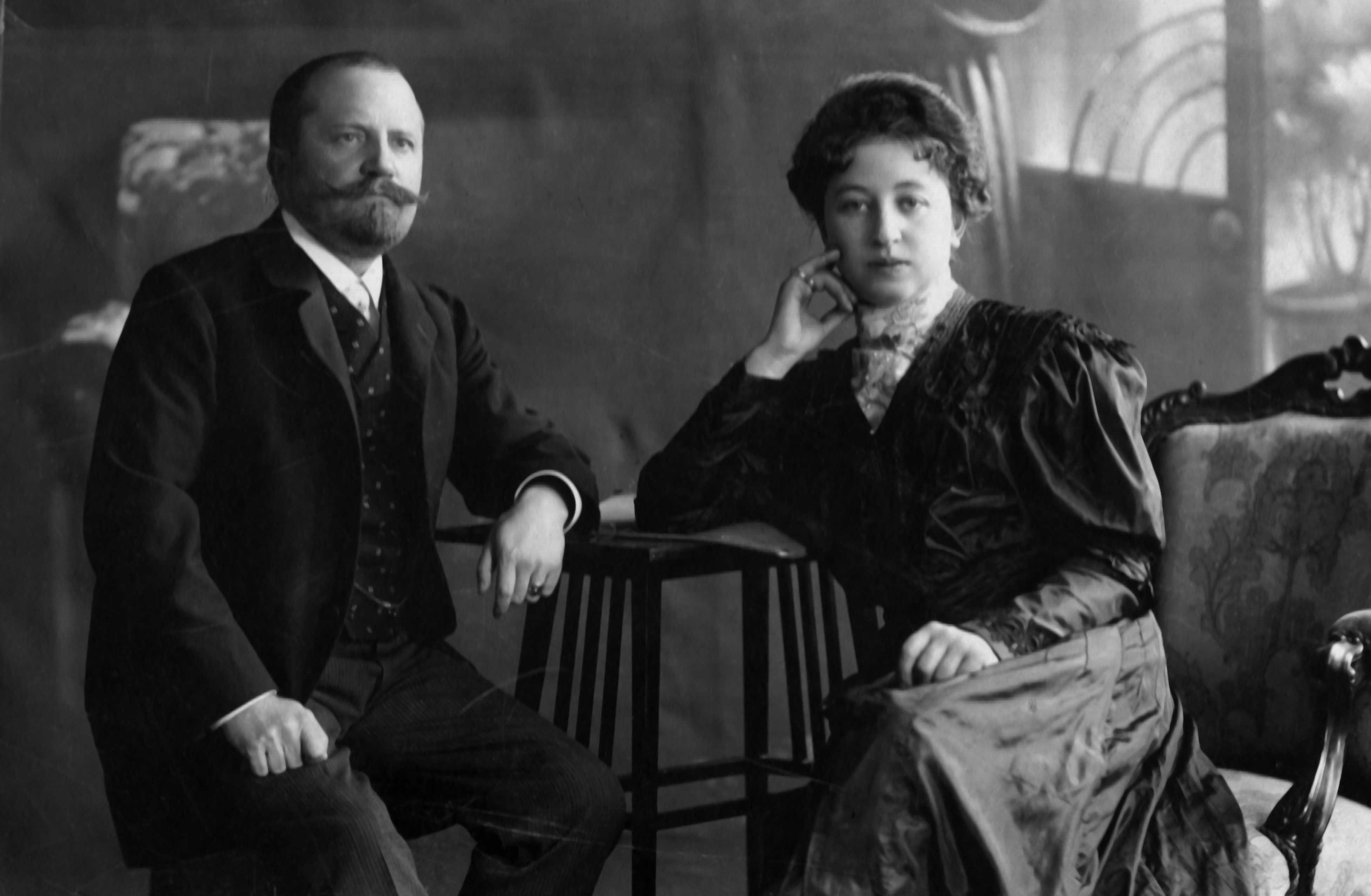 2. Anyai nagyszülők Dr. Stengl Antal es Meiszner Janka, 1906-ban.